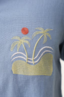 Blue Mirage Embroidered Shirt