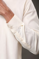 Café Cream Solid Shirt