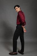 Crimson Dynasty Silken Fluid
Shirt