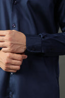 Empire Blue Satin Shirt