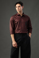 Serpent Noir Hand Embroidered Shirt