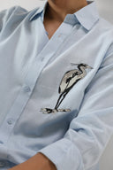 Azure Nomad Embroidered Shirt