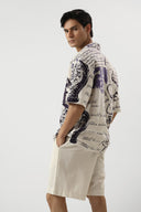 Paris Manuscript Oversized Shirt