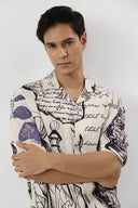 Paris Manuscript Oversized Shirt
